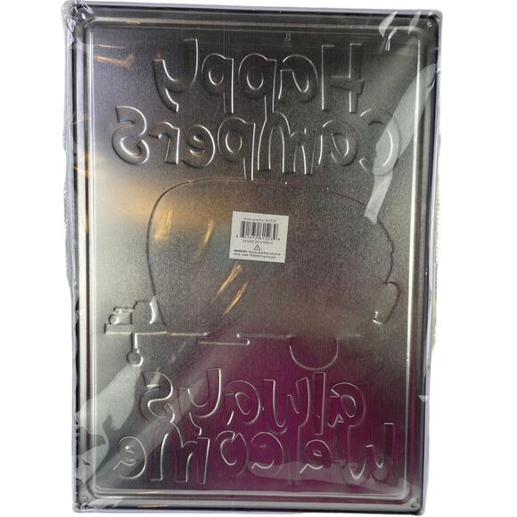 Happy Campers Always Welcome Nostalgic Retro Vintage Camper Tin Metal Sign 17x12 - Picture 5 of 5